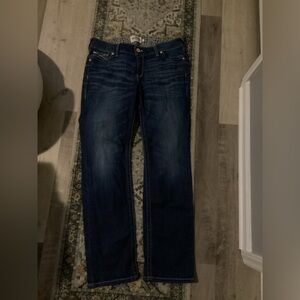 Ariat Women’s Dark Blue Mid Rise Straight Jeans. Size 16WL